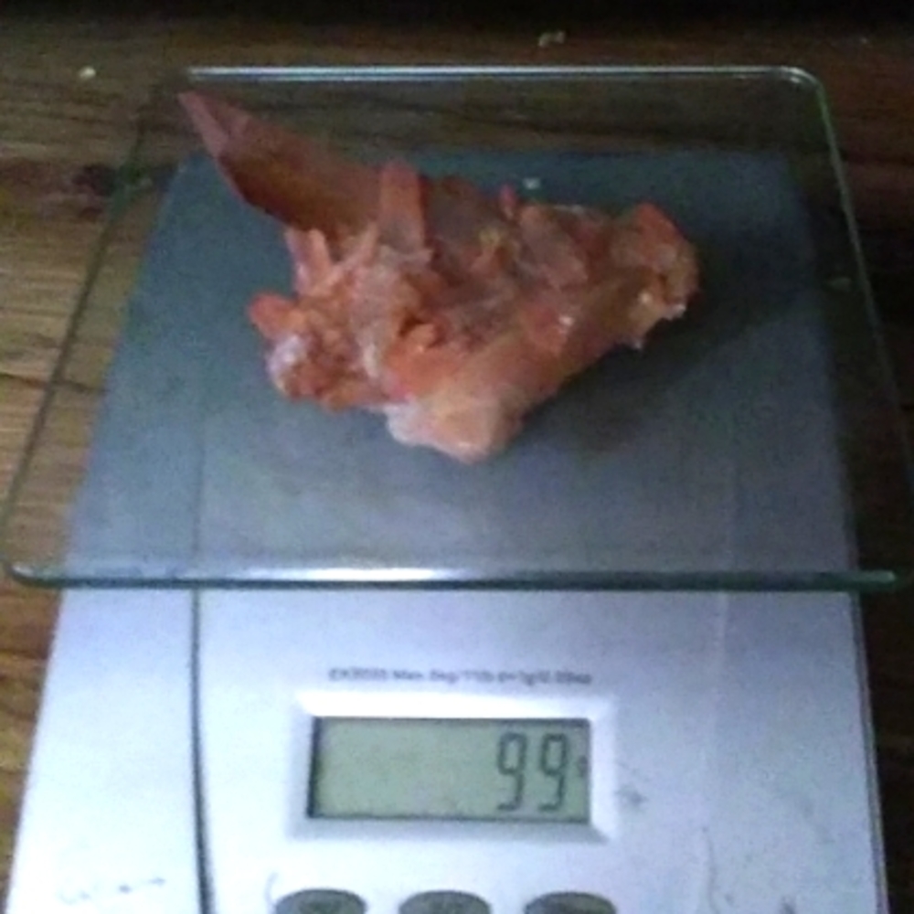 Quartz Gemstone with hematite